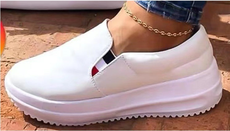 2023 Women's Low Top Wedge Slip-On Suede Shoes