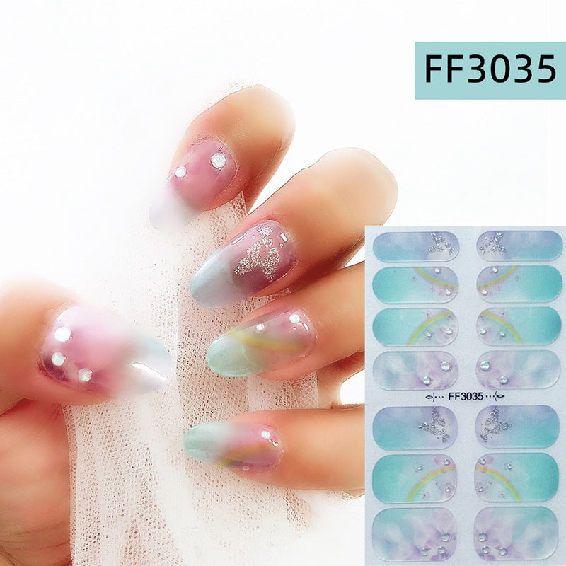 3D Crystal Nail Polish Film Full Adhesive Craft
