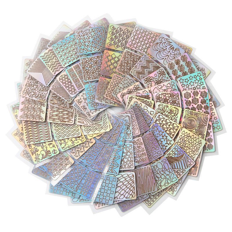 Laser Cut Nail Stickers - Nail Art Template Set (24/12/6 pcs)