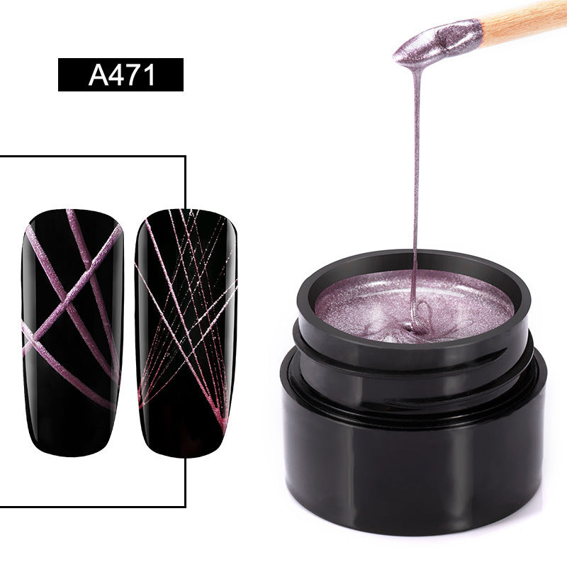 Metallic Brush Nail Gel and Nail Polish