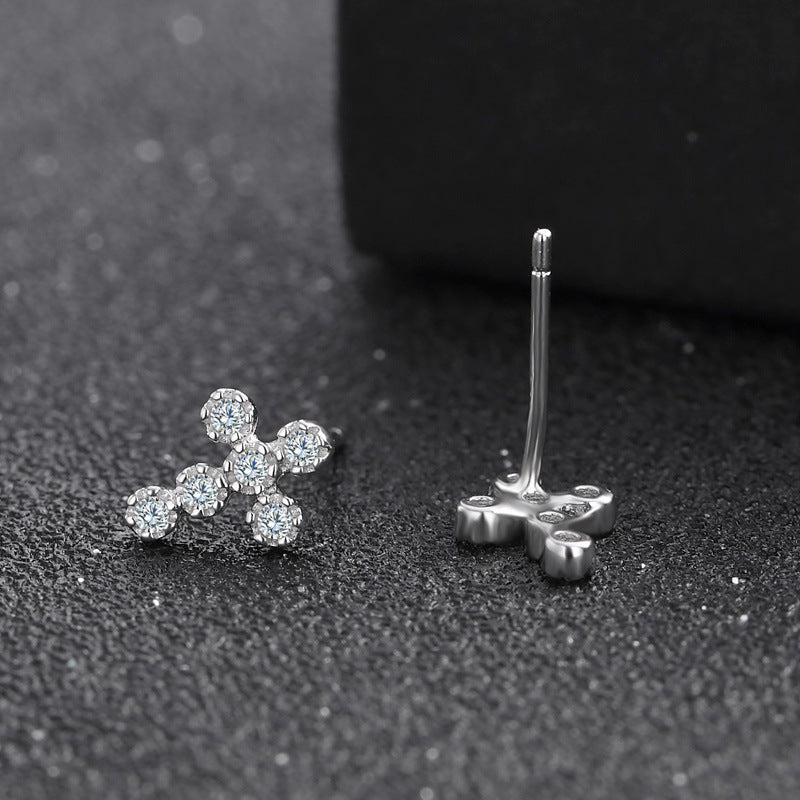 S925 Cross Earrings Studs